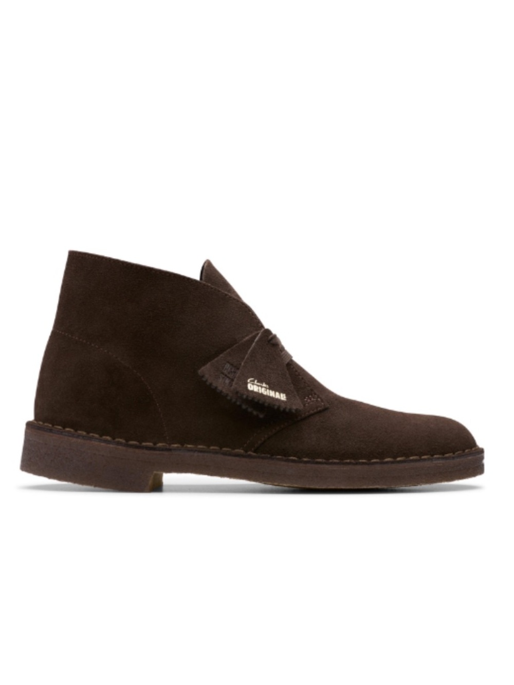 Mens Clarks Desert Boot in Brown Suede. 26179170